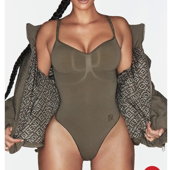 FENDI X SKIMS Sculpting Thong Bodysuit 3X